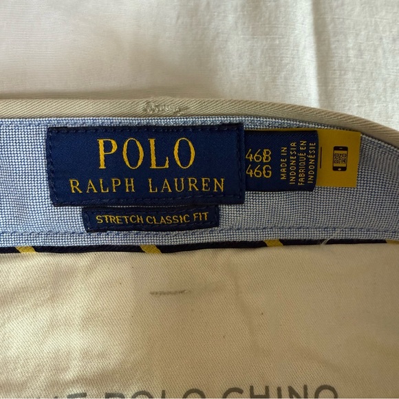 Polo Ralph Lauren Khaki Polo Chino Shorts BIG 46B Classic Fit 9" Flat Front - Picture 5 of 8